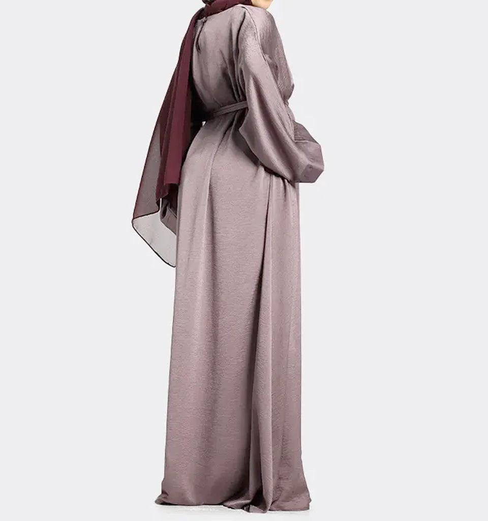 Girls Mauve Silky Abaya - Islamic Pixels