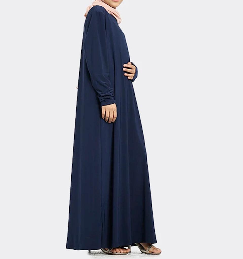 Girls Navy Inigo Abaya - Islamic Pixels