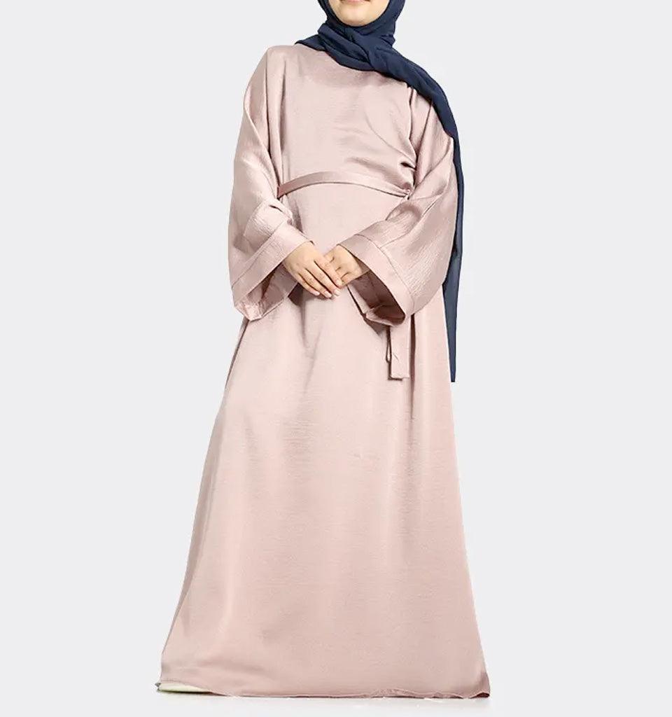 Girls Rose Silky Abaya - Islamic Pixels