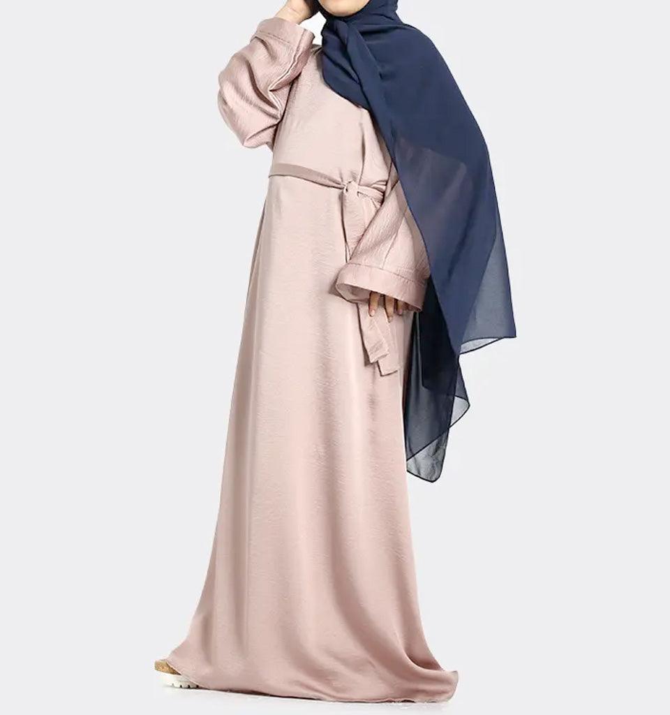 Girls Rose Silky Abaya - Islamic Pixels