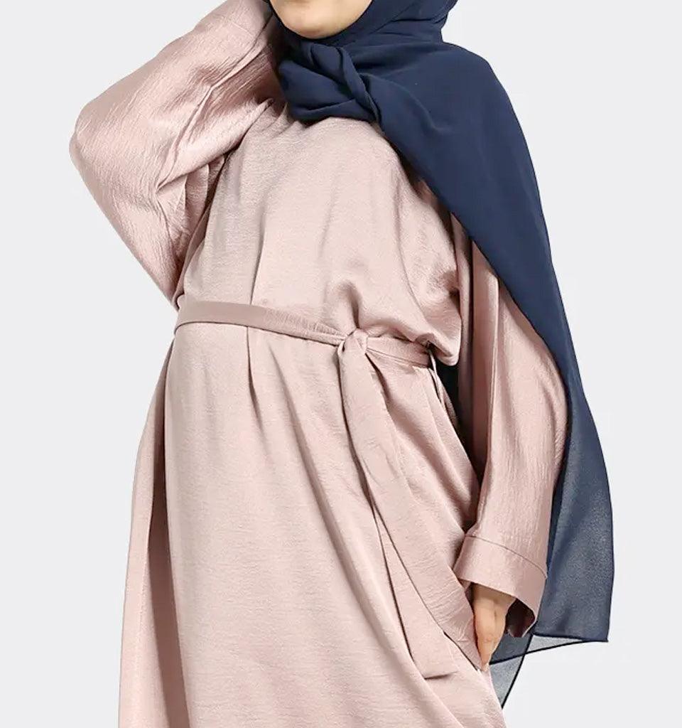 Girls Rose Silky Abaya - Islamic Pixels