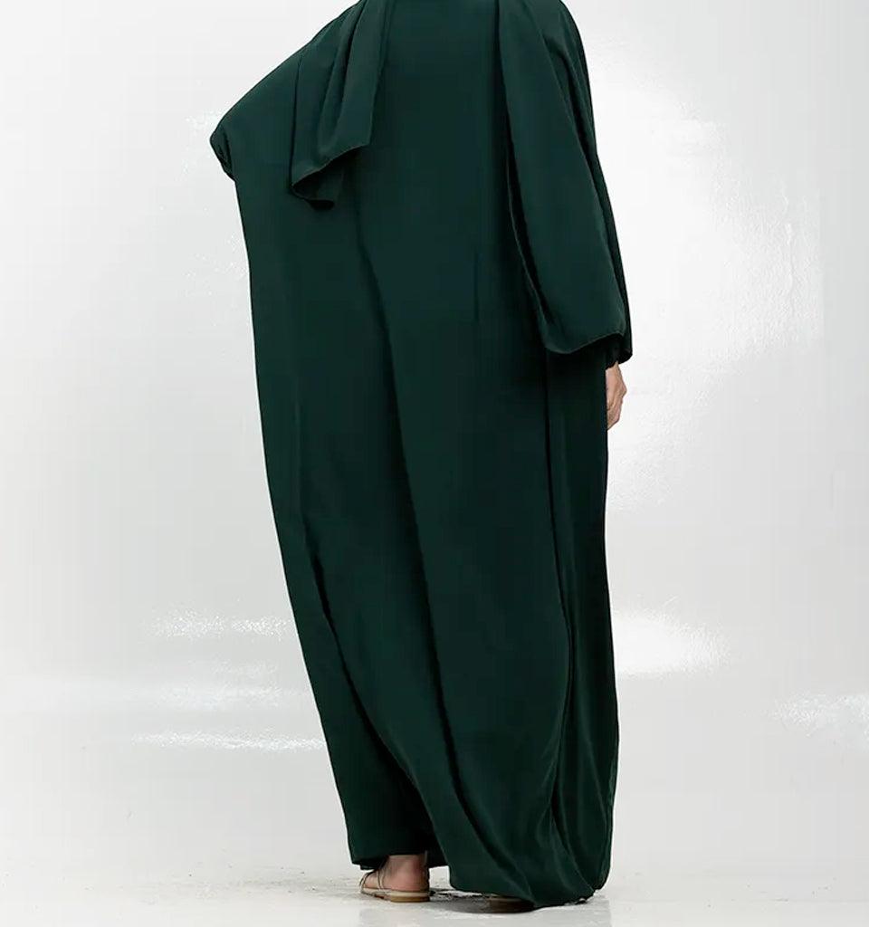 Green Instant Hijab Abaya - Islamic Pixels