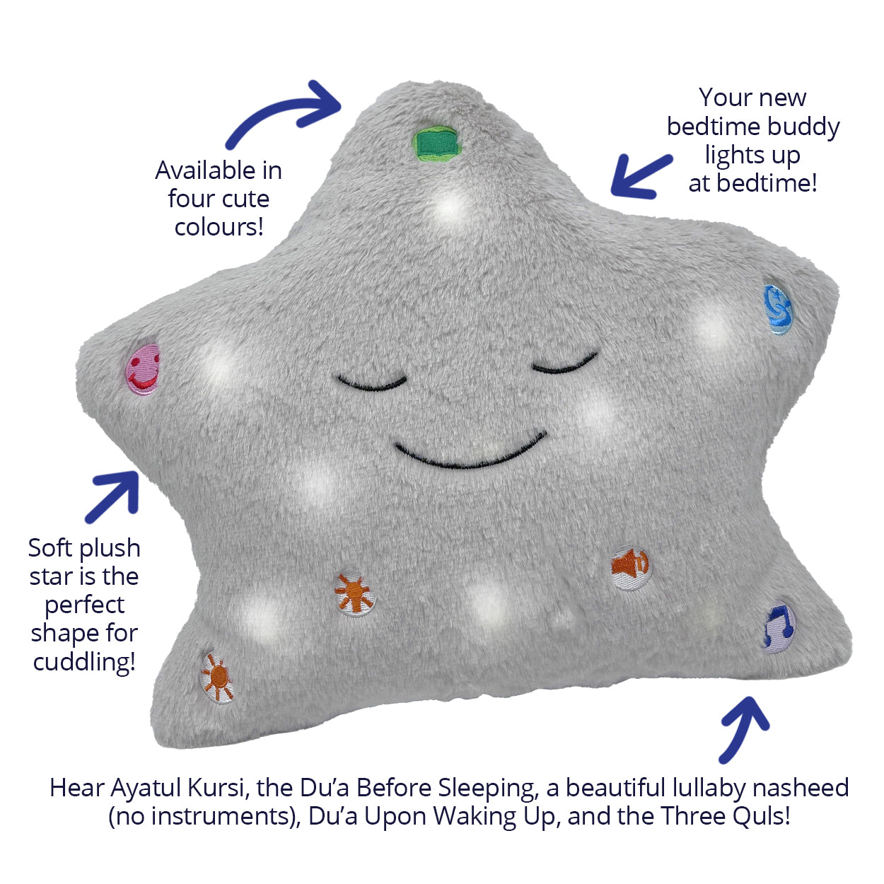 The Original My Dua’ Pillow – Grey
