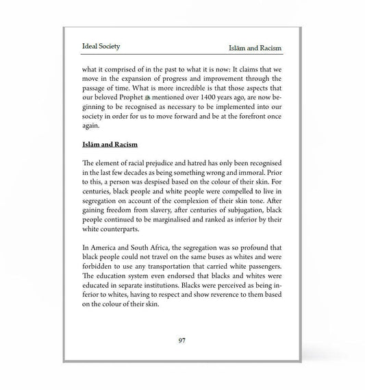 Ideal Society – by Shaykh Mufti Saiful Islam - Islamic Pixels