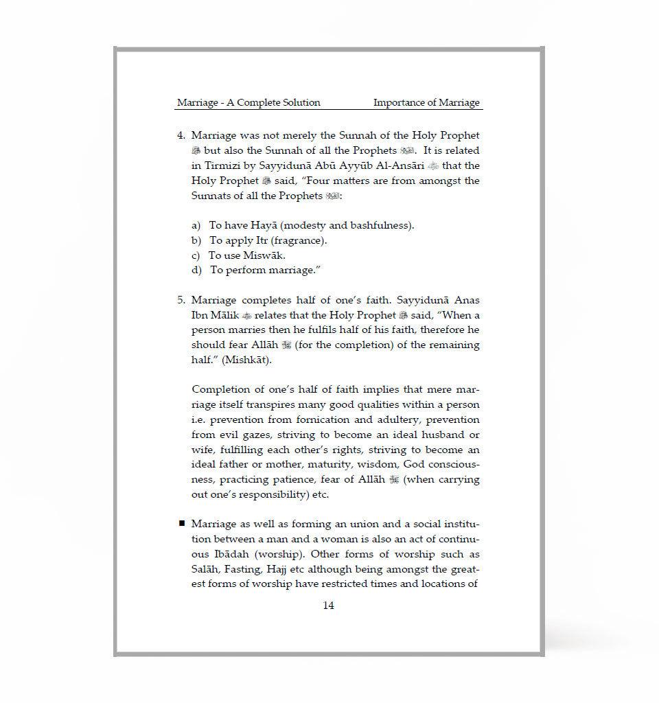 Marriage: A Complete Solution- by Shaykh Mufti Saiful Islam - Islamic Pixels
