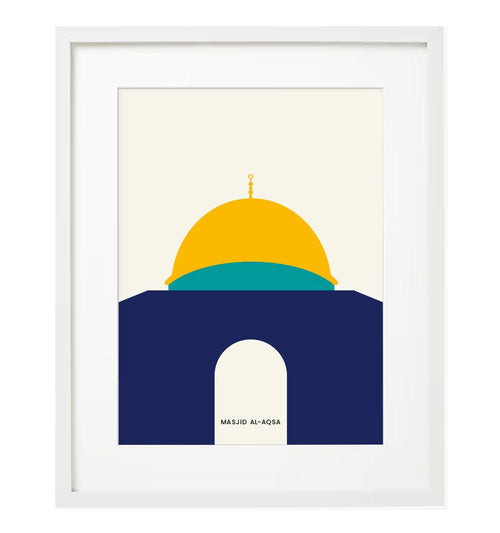 "Masjid-Al-Aqsa" Islamic Frame - Islamic Pixels