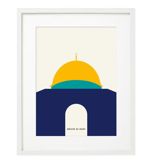 "Masjid-Al-Aqsa" Islamic Frame - Islamic Pixels