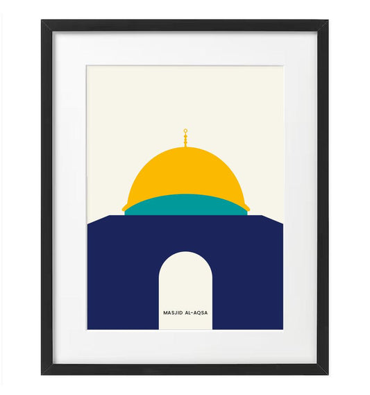 "Masjid-Al-Aqsa" Islamic Frame - Islamic Pixels