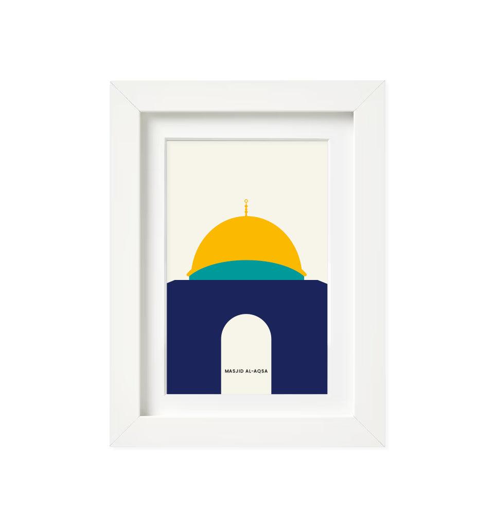 "Masjid-Al-Aqsa" Islamic Frame - Islamic Pixels