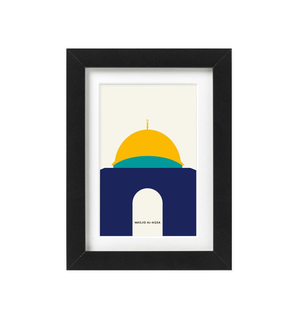 "Masjid-Al-Aqsa" Islamic Frame - Islamic Pixels
