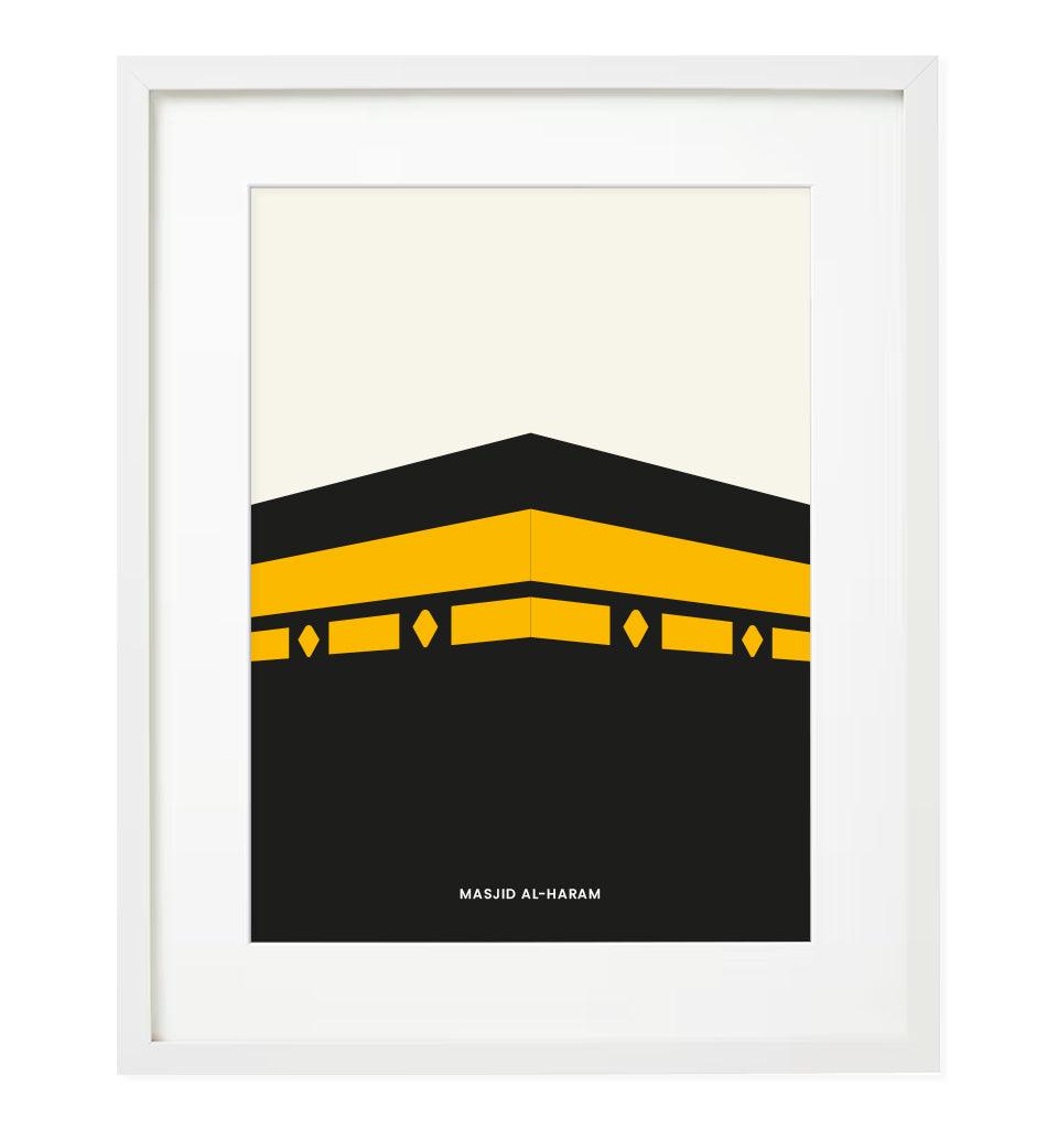 "Masjid-Al-Haram" Islamic Frame - Islamic Pixels