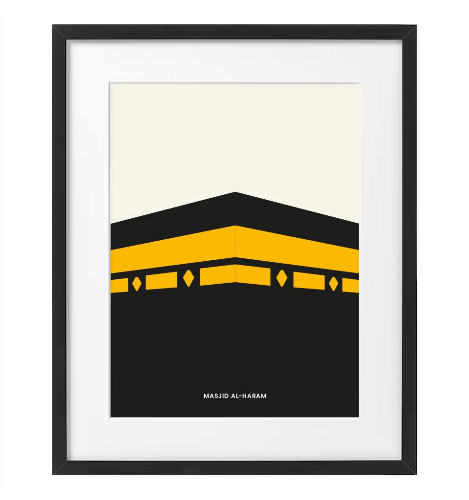 "Masjid-Al-Haram" Islamic Frame - Islamic Pixels