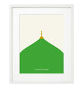 "Masjid-Al-Nabawi" Islamic Frame - Islamic Pixels