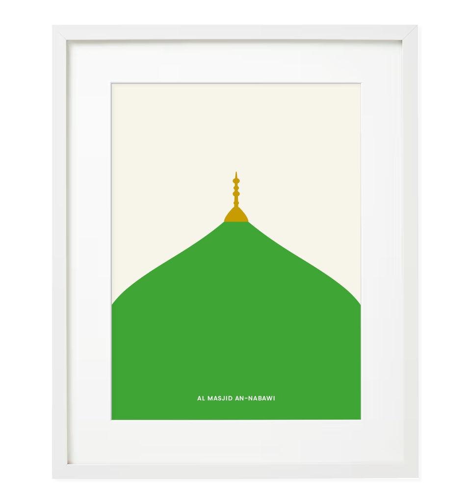 "Masjid-Al-Nabawi" Islamic Frame - Islamic Pixels