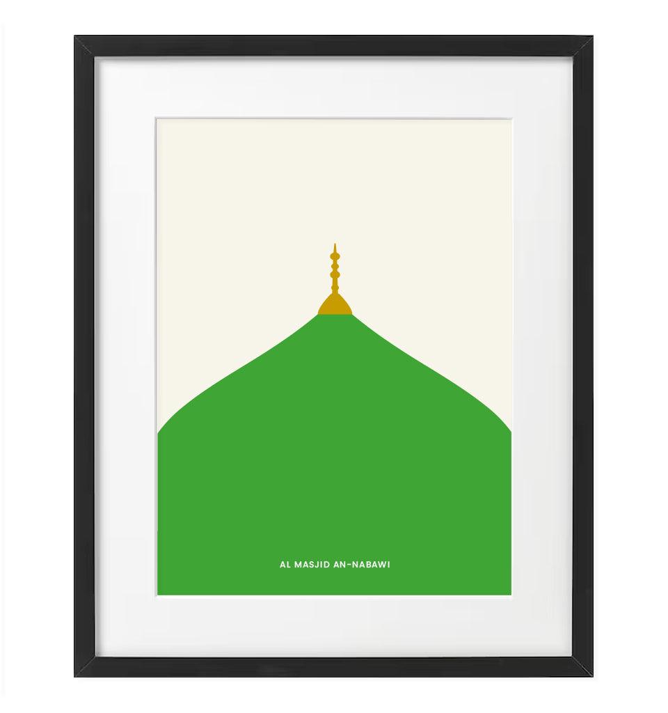 "Masjid-Al-Nabawi" Islamic Frame - Islamic Pixels