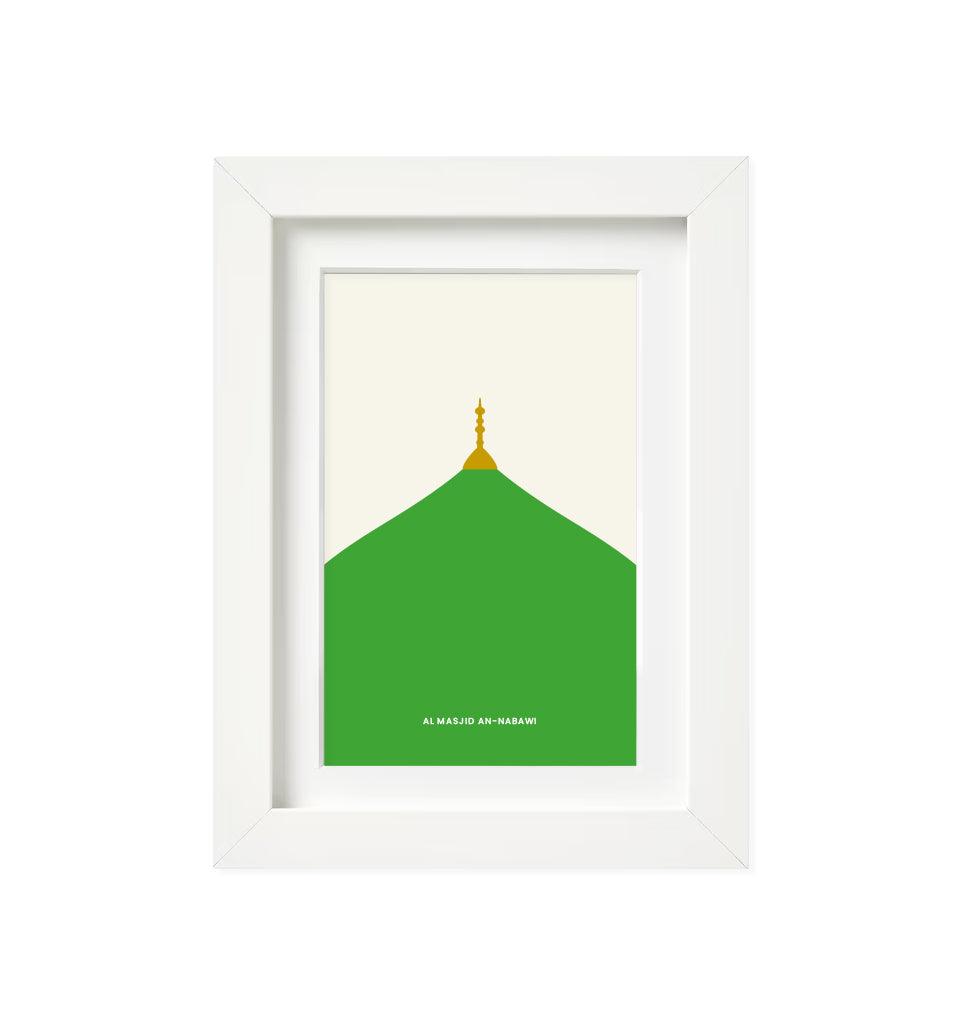"Masjid-Al-Nabawi" Islamic Frame - Islamic Pixels