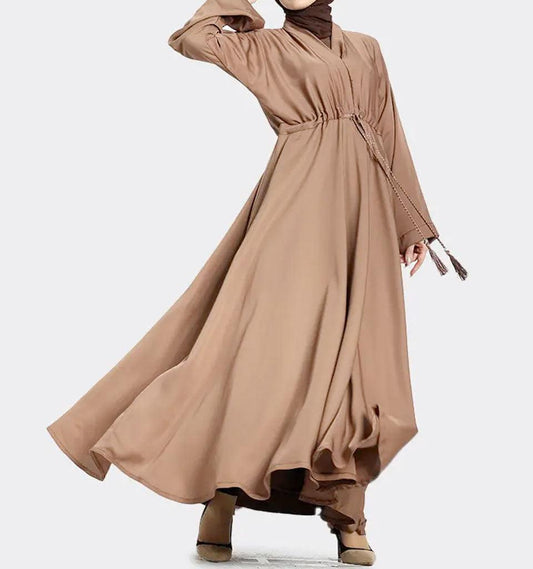 Mocha Fozia Abaya - Islamic Pixels