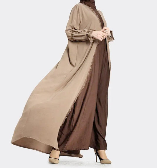 Mocha Roma Kimono - Islamic Pixels