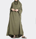 Olive 1 Piece Jilbab - Islamic Pixels