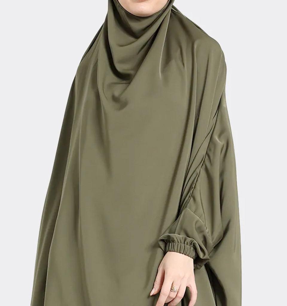 Olive 1 Piece Jilbab - Islamic Pixels