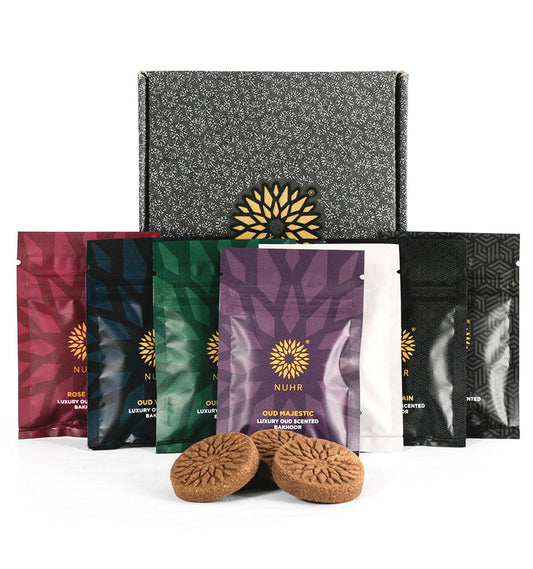 Oud Bakhoor Bricks Selection Pack (7 Bricks) by NUHR Home - Islamic Pixels