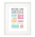 Recipe for Success Islamic Frame - Colour - Islamic Pixels