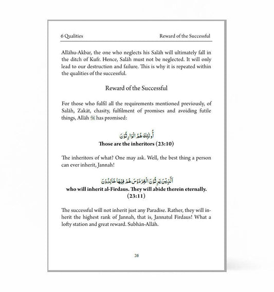Six Qualities of a Believer – by Shaykh Mufti Saiful Islam - Islamic Pixels