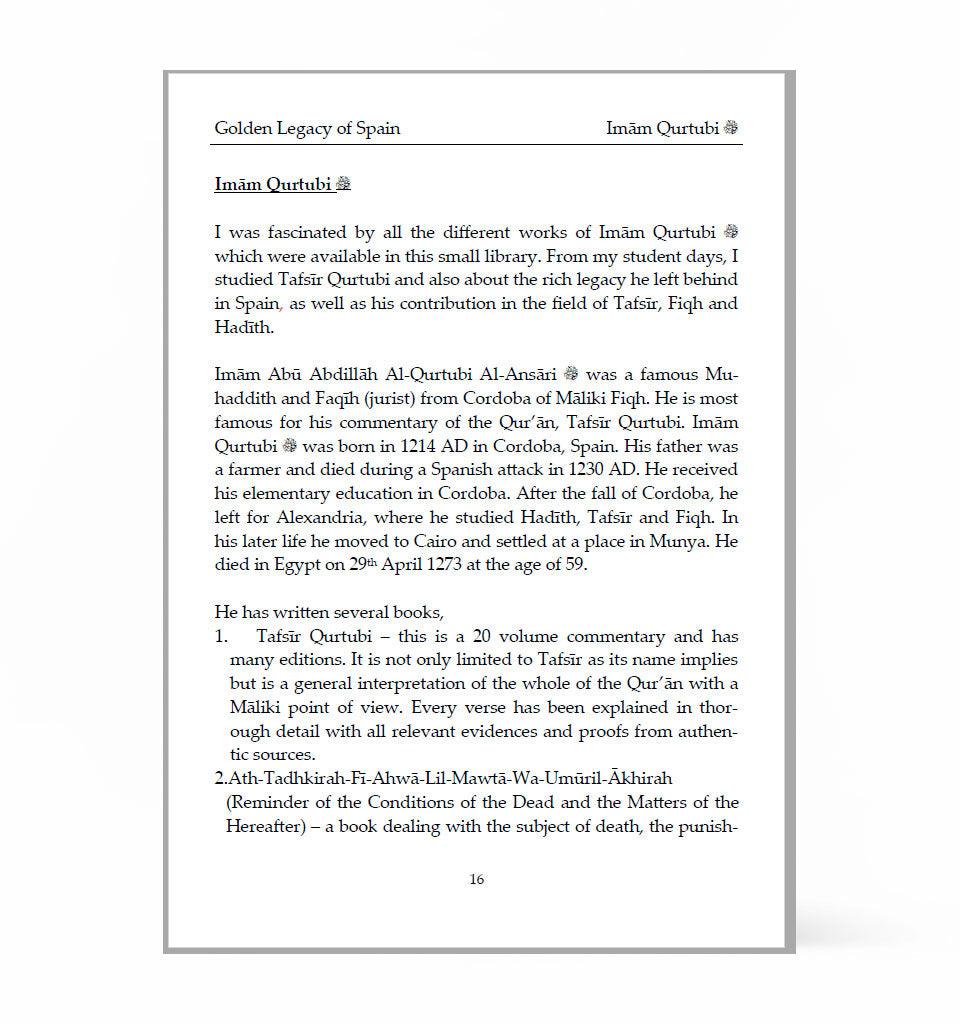 The Golden Legacy of Spain – by Shaykh Mufti Saiful Islam - Islamic Pixels