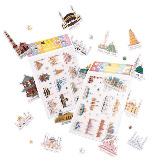 3D Mosque Stickers - Islamic Pixels