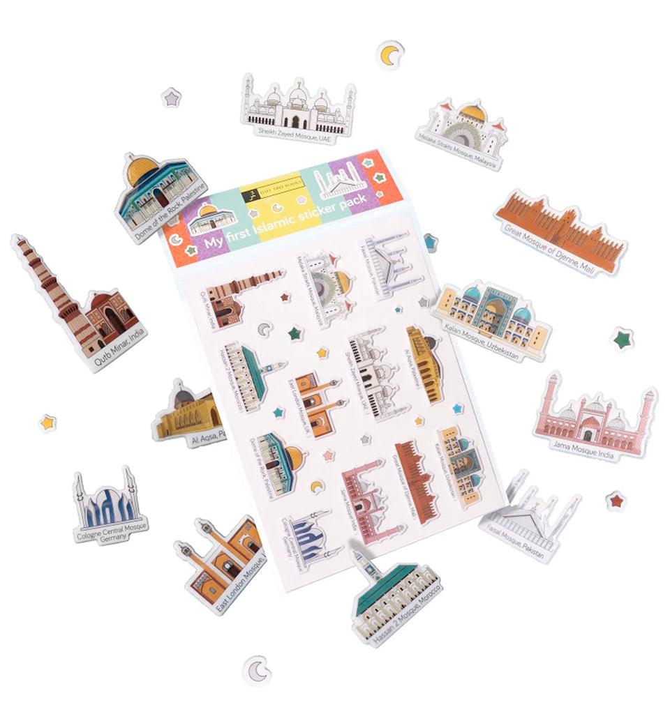 3D Mosque Stickers - Islamic Pixels