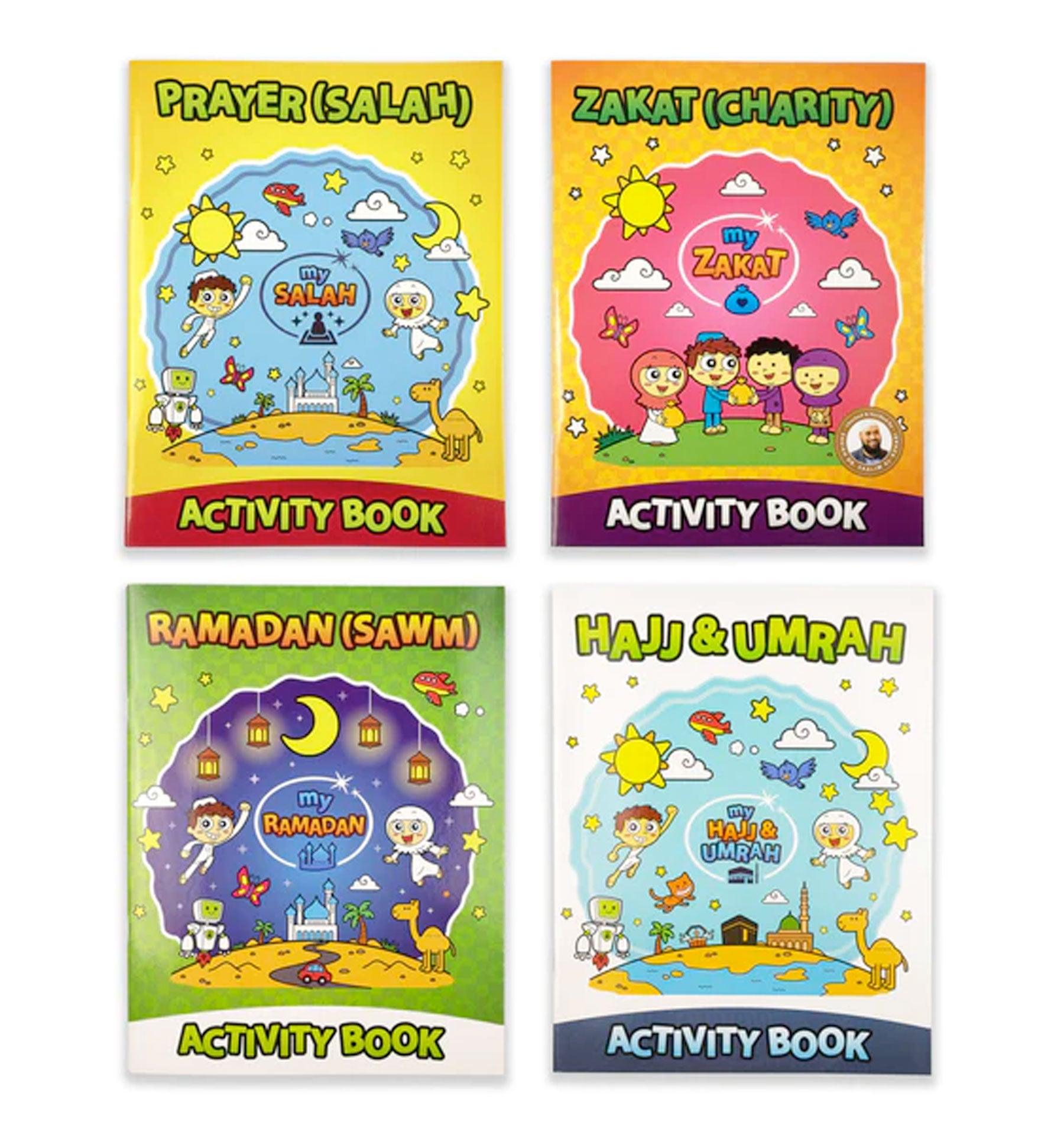 5 Pillars Activity Booklet Collection for Kids - Islamic Pixels