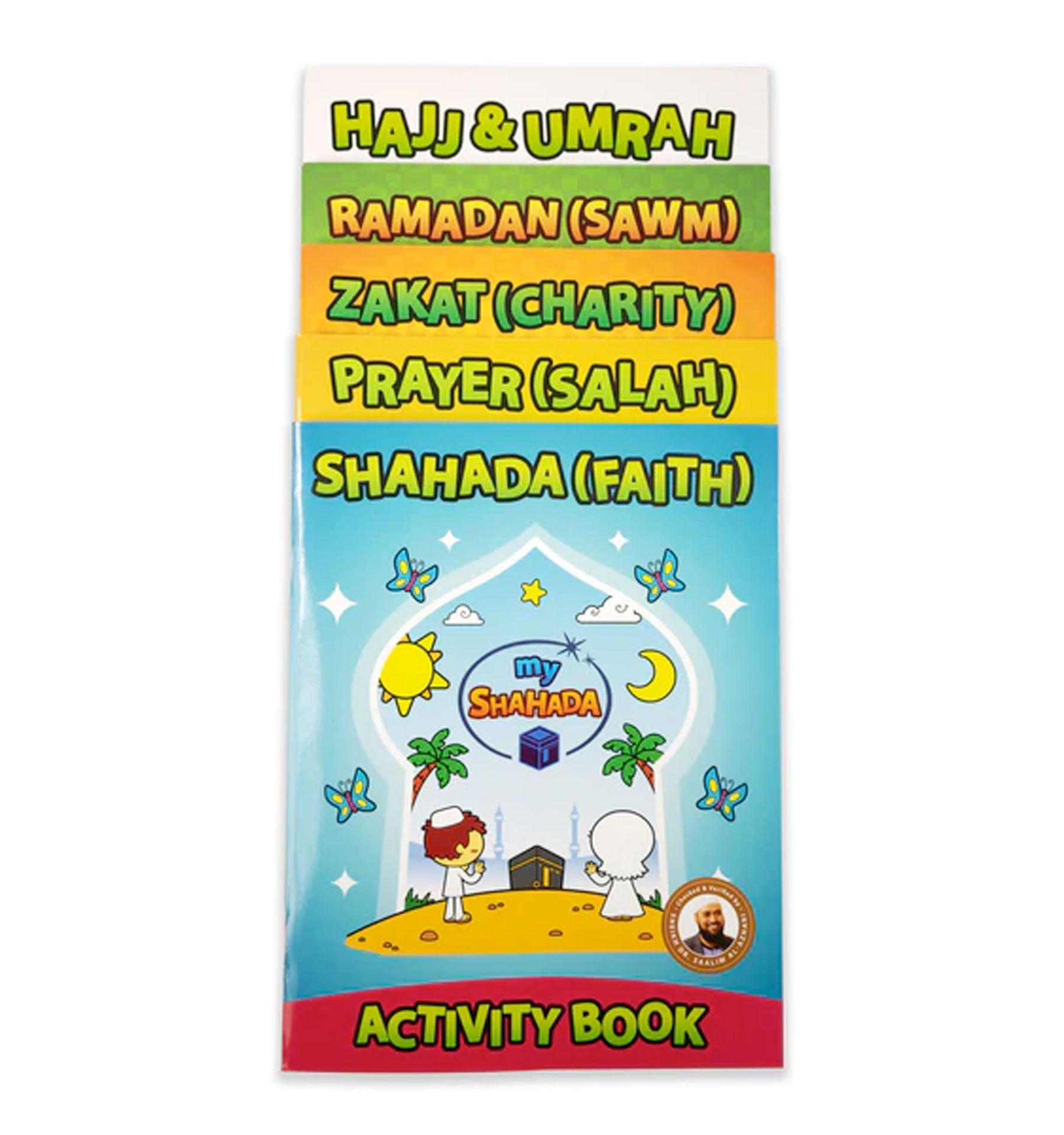 5 Pillars Activity Booklet Collection for Kids - Islamic Pixels