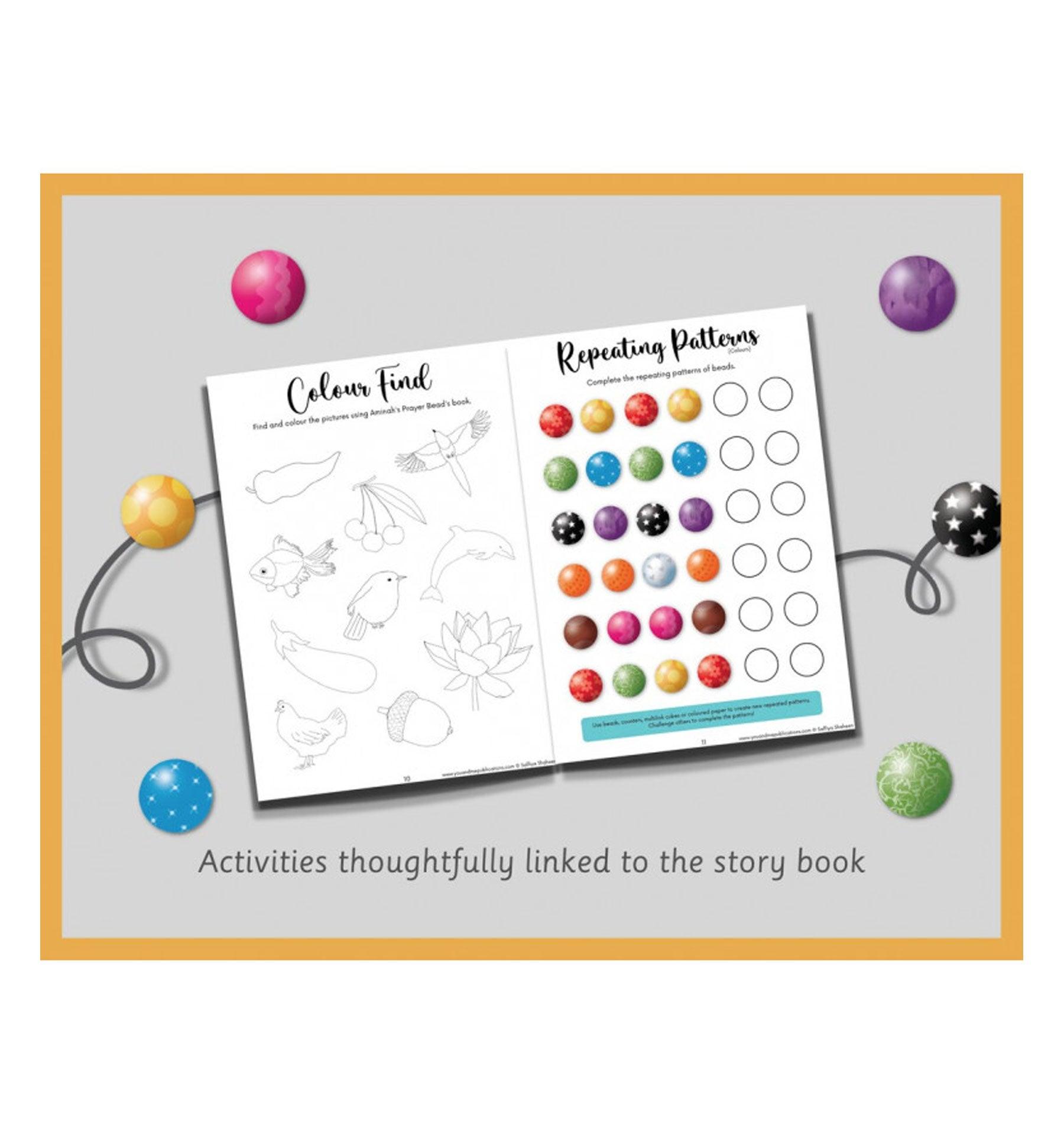 Aminah’s Prayer Beads Activity Book - Islamic Pixels