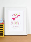 Arabic Name Frame 'Sumayyah' - Islamic Pixels