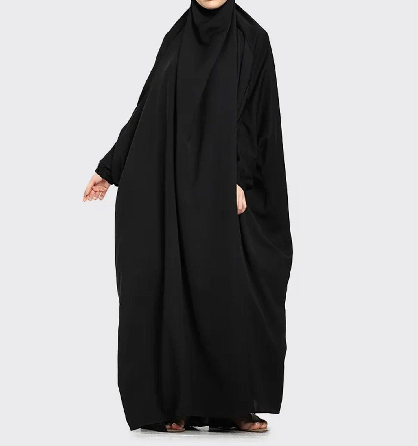 Black 1 Piece Jilbab - Islamic Pixels