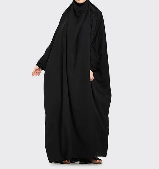 Black 1 Piece Jilbab - Islamic Pixels