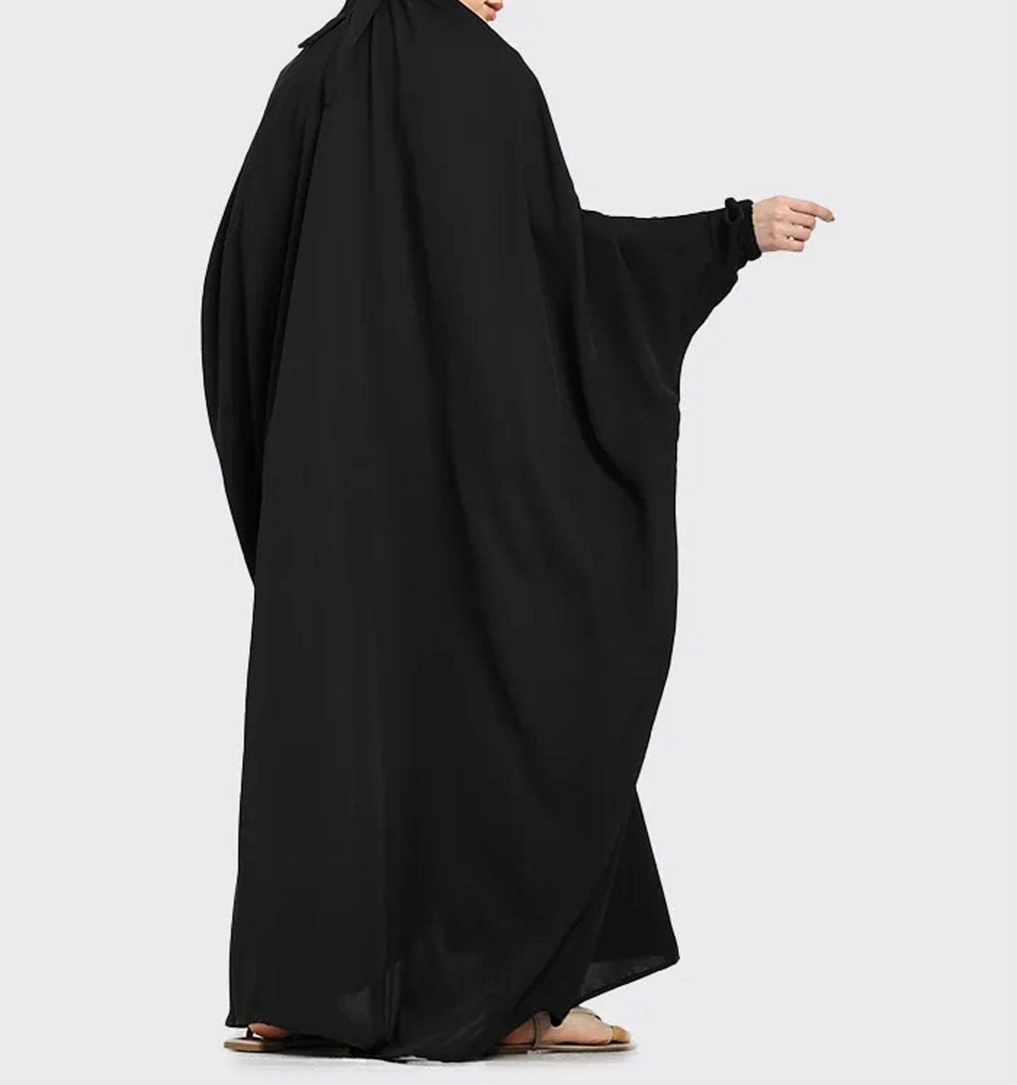 Black 1 Piece Jilbab - Islamic Pixels