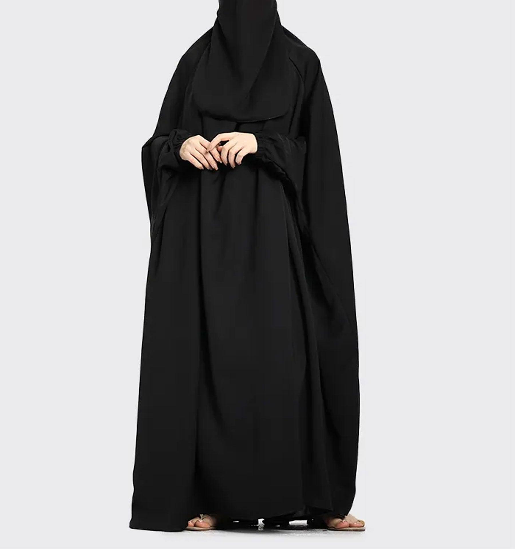 Black 1 Piece Jilbab - Islamic Pixels