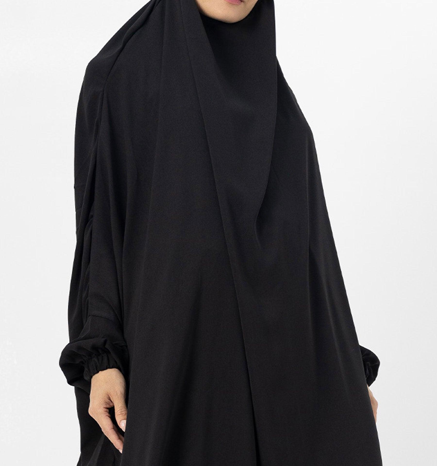 Black 2 Piece Jilbab - Islamic Pixels