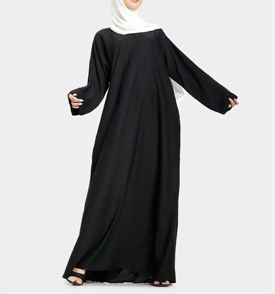 Black Basic Abaya - Islamic Pixels