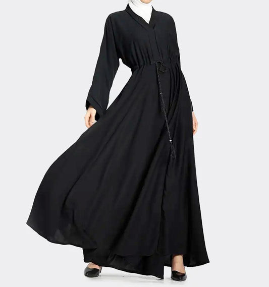Black Fozia Abaya - Islamic Pixels