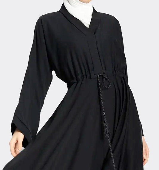 Black Fozia Abaya - Islamic Pixels