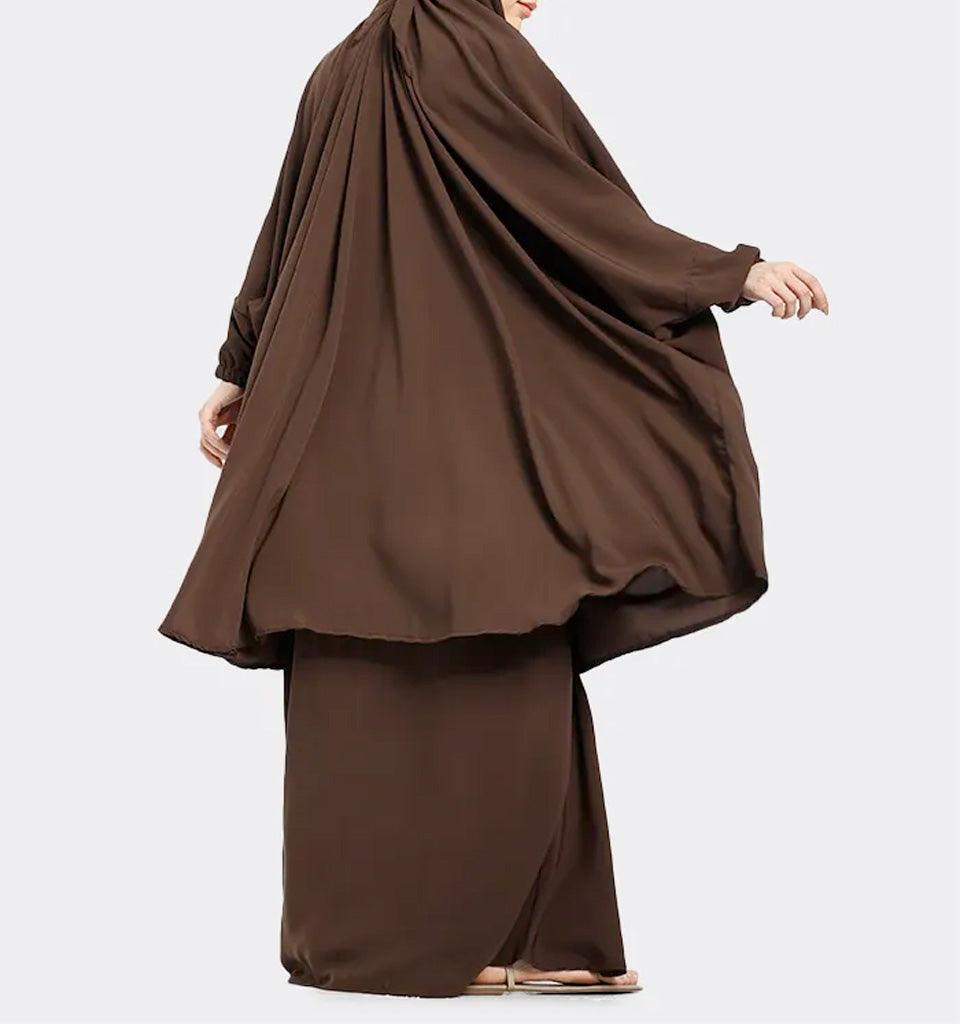 Brown 2 Piece Jilbab - Islamic Pixels