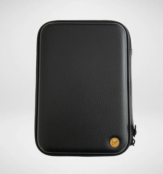 Classic Black with Black Trim Quran Case - Islamic Pixels