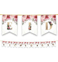Eid Mubarak Bunting - Floral (Pink) - Islamic Pixels