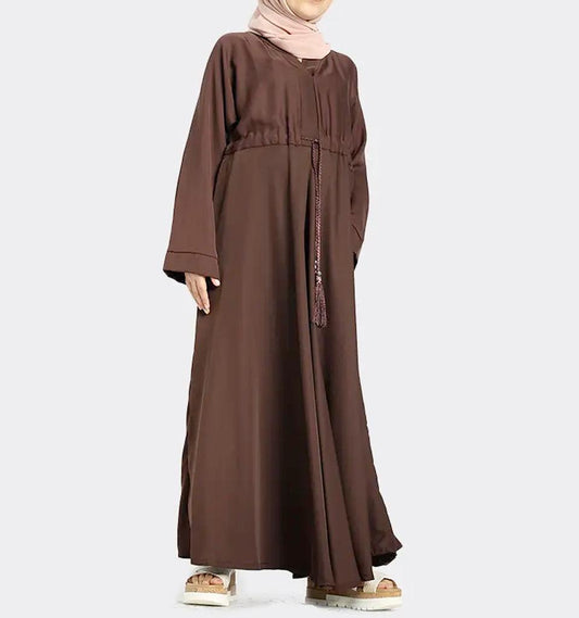 Girls Chocolate Fozia Abaya - Islamic Pixels