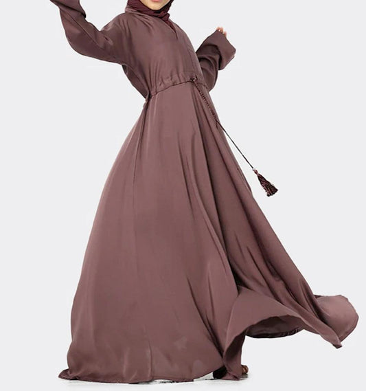 Girls Mauve Fozia Abaya - Islamic Pixels
