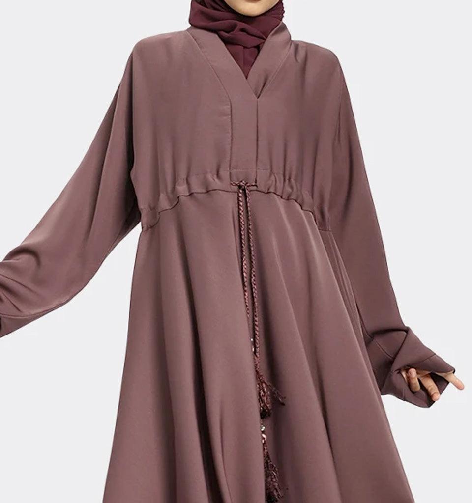 Girls Mauve Fozia Abaya - Islamic Pixels