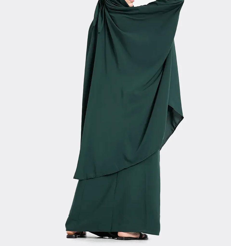 Green 2 Piece Jilbab - Islamic Pixels