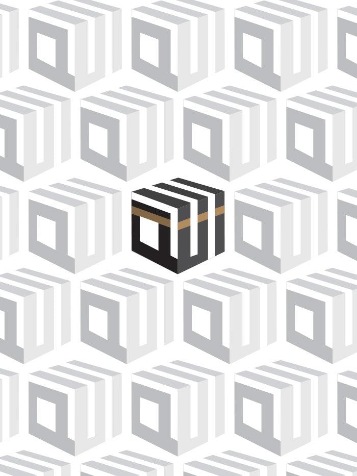 "Kaaba & Allah" Islamic Frame - Islamic Pixels